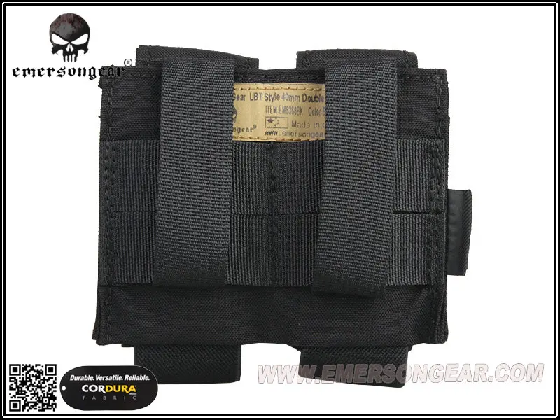 Emersongear LBT Стиль 40 мм двойная сумка для магазина Боевая Molle Магнитная EM6366 черная|pouch