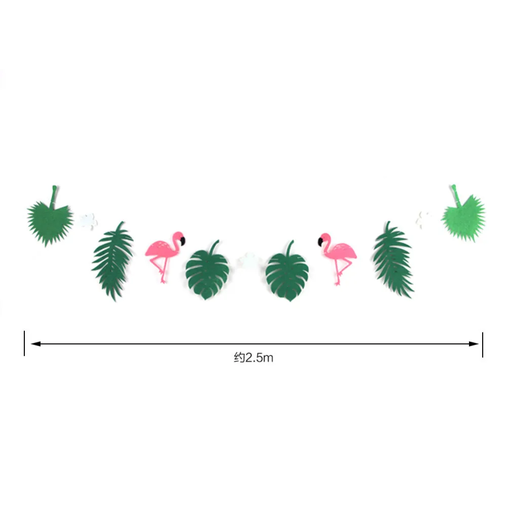 

Party Decoration Set 10pcs Green Color With Flamingo Garlands Summer Tropical party Luau Beach Pool Hawaiian Party Decoration