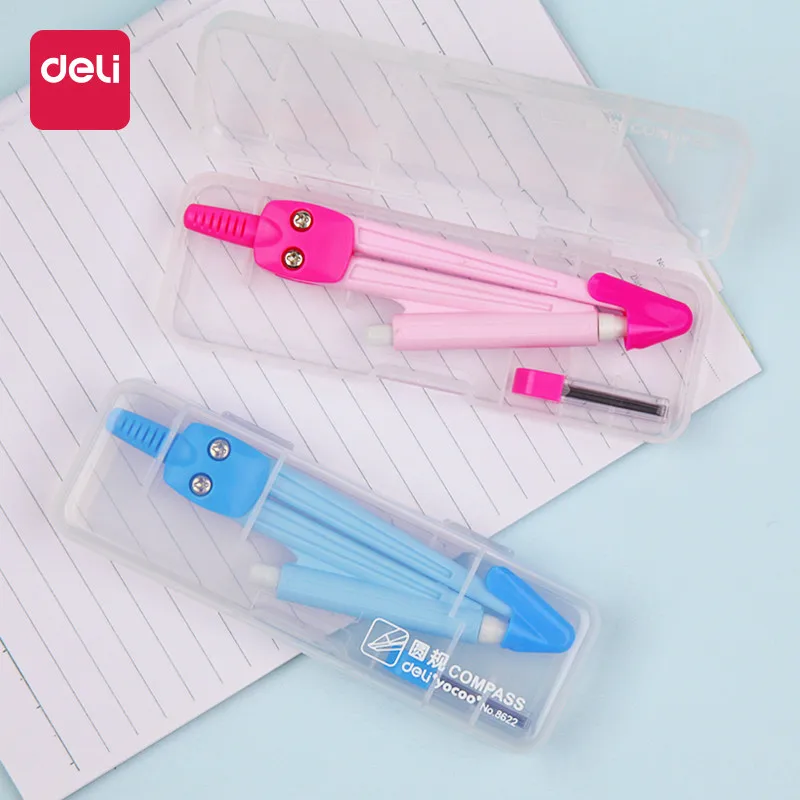 Deli Compass школьные канцелярские принадлежности математическая геометрия ведущий