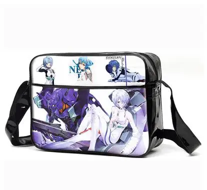 10 Аниме Neon Genesis Evangelion EVA мультяшная сумка на плечо для мальчиков и девочек подростковые школьные сумки-мессенджеры - Цвет: 10