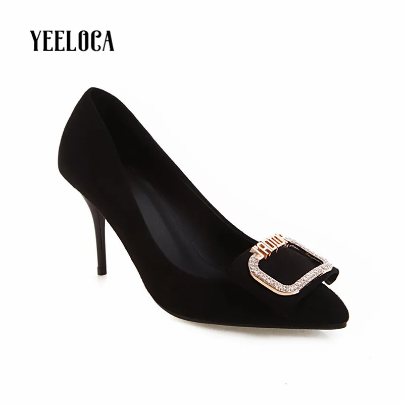 

Женские туфли-лодочки с острым носком, на тонком каблуке