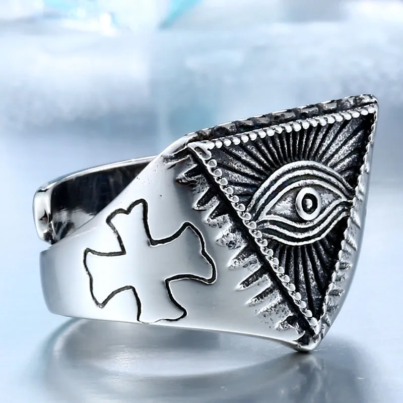 2015 новый око провидения All seeing глаз кольцо из нержавеющей стали классный фильм