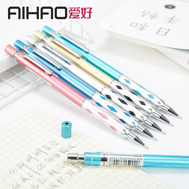 Новое поступление механический карандаш aihao 0 7 металлический гладкий высокое