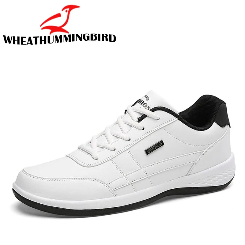 Мужская повседневная обувь Весенняя кожаная chaussure homme Модные мужские кроссовки