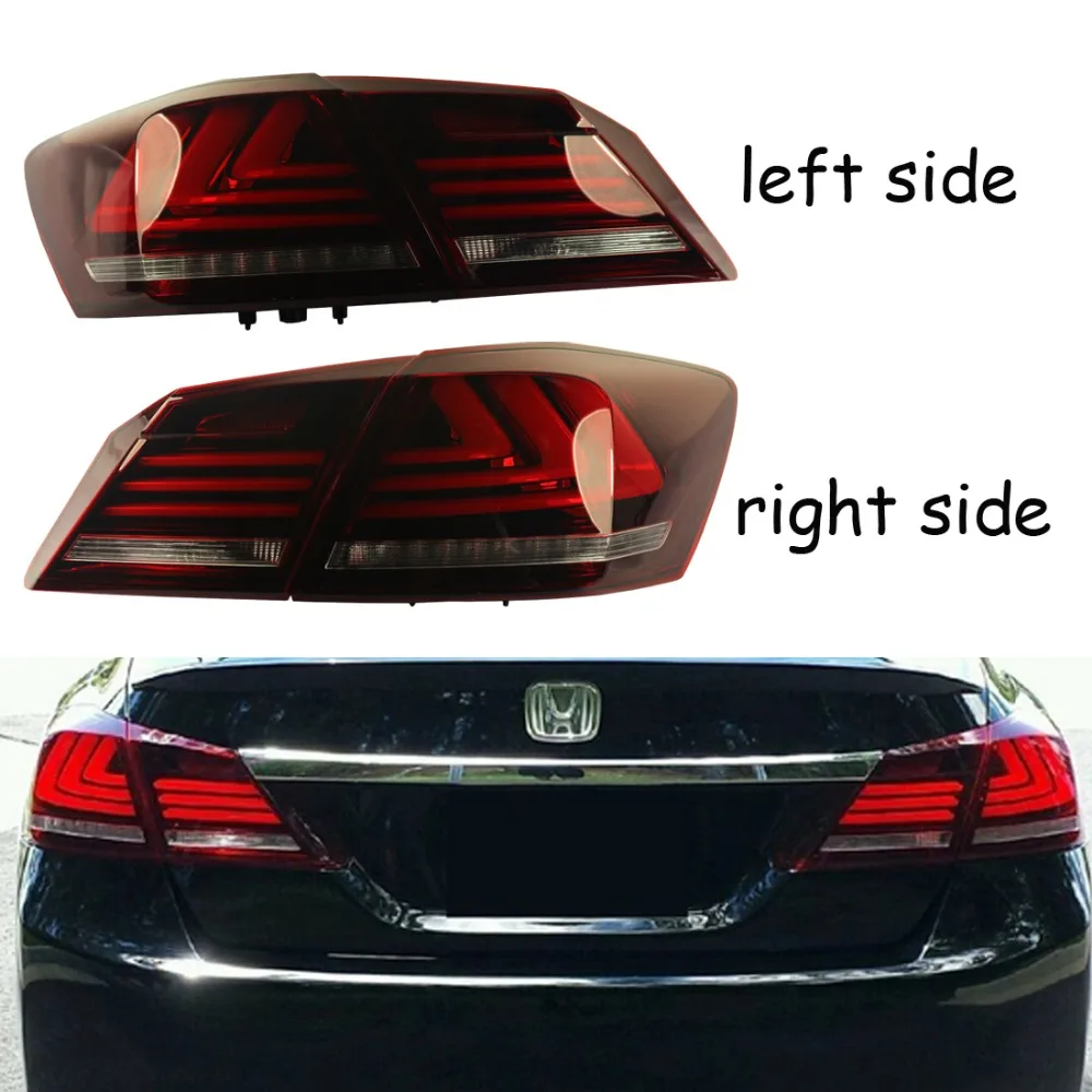 Задние фонари для Honda Accord 2013 2014 2015 4 двери седан светодиодные тормоза 1 пара LH + RH