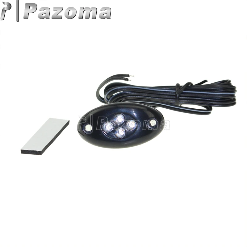 PAZOMA 1X черный мигалка сигнала для мотоцикла белый 4 LED задний колышек Yamaha YZF R6S R6 R1 |