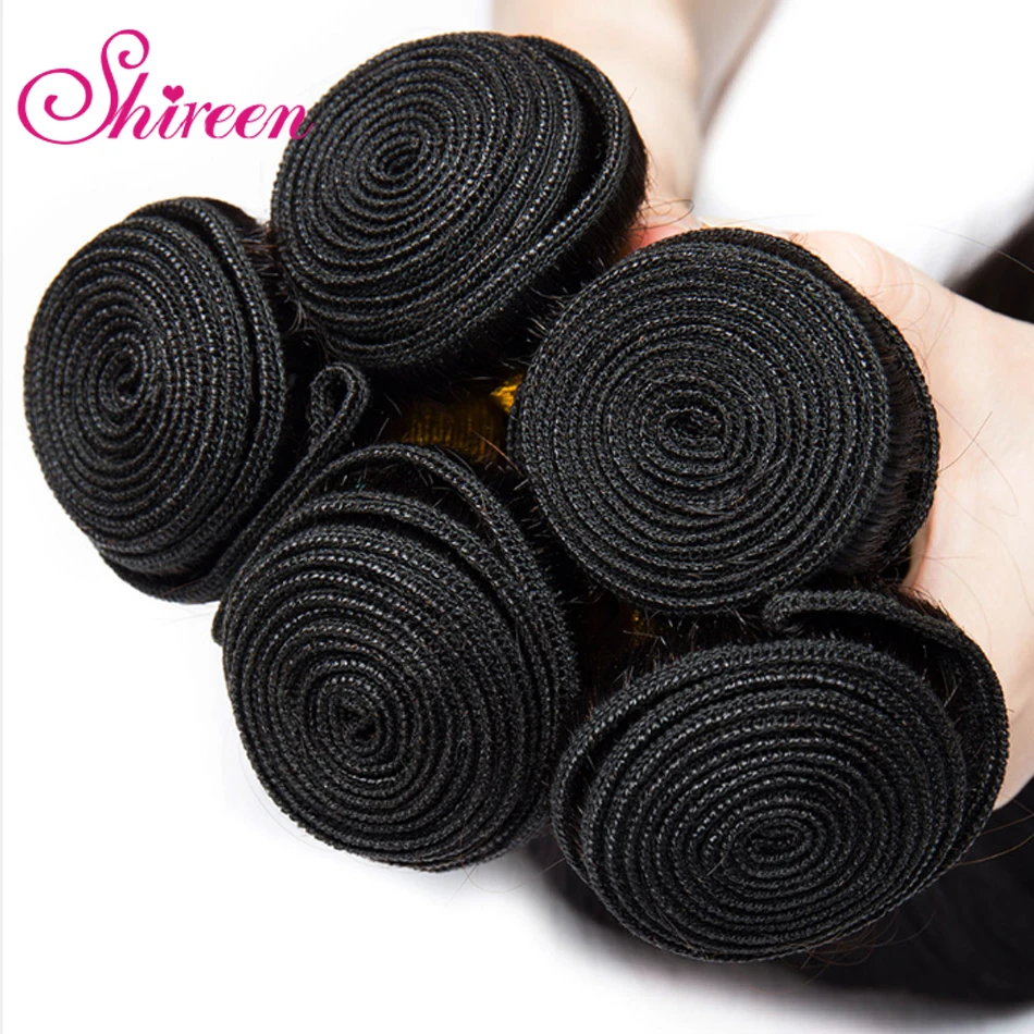 Shireen перуанские прямые волосы 4 пучка Remy человеческие волосы для наращивания 10-28 дюймов Натуральные Цветные Волнистые волосы пучки волос ткачество