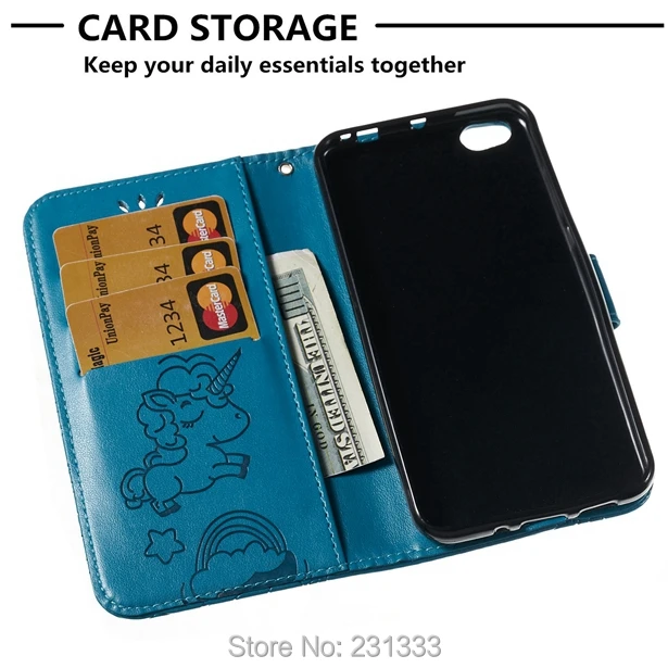 C-ku Unicorn PU Wallet Leather Case Pouch For Xiaomi 5C 5S 5X Redmi 5 PLUS 3 4A 4X 5A NOTE 4 Stand ID Card Skin Luxury 100PCS | Мобильные