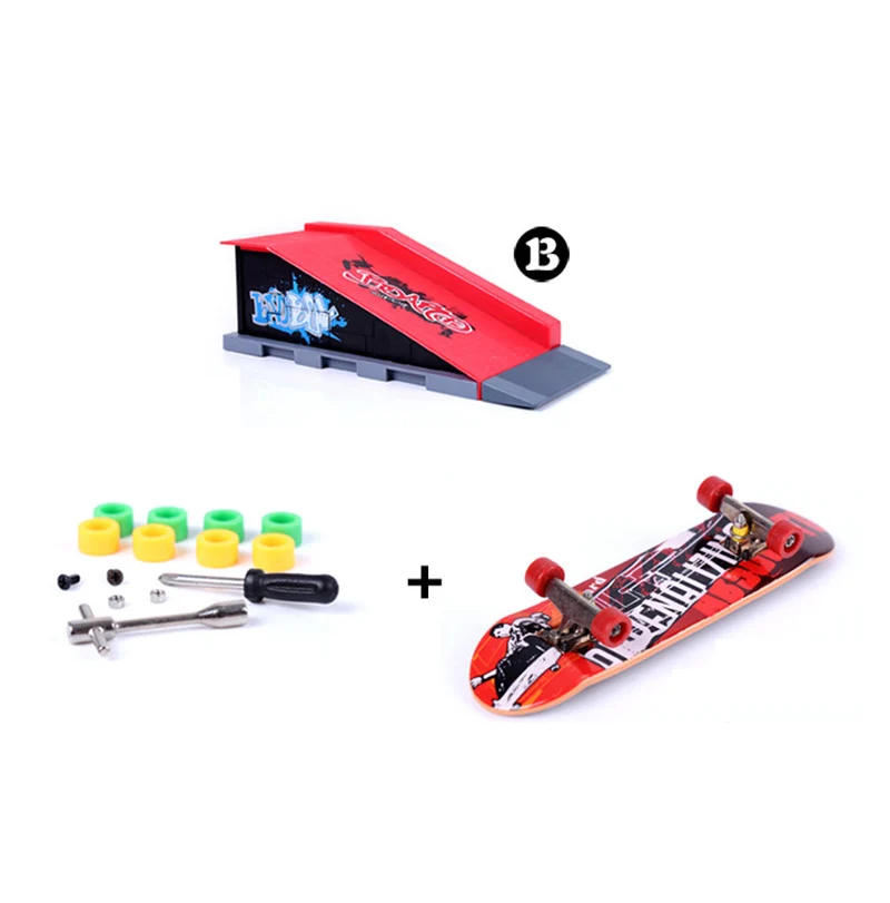 Модель B Finger скейтборд парк/скейтборд парк запчасти для Tech Deck Fingerboard и Board | Игрушки