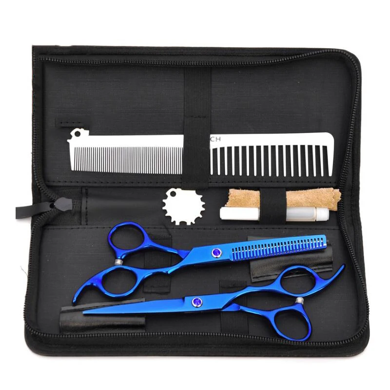 Парикмахерские ножницы для стрижки волос синего цвета 6 дюймов FH 20161|hair scissors|styling