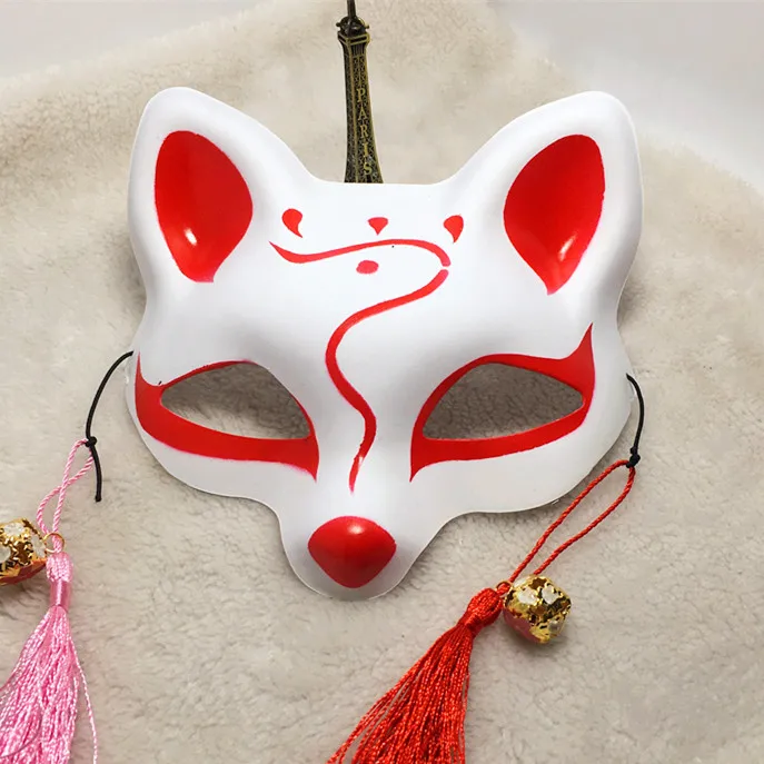Маленькая маска лисы симпатичное пластиковое лицо демона из ПВХ|fox mask|plastic facedemon fox