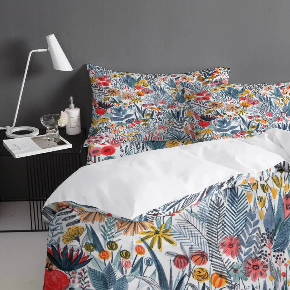 Flowers Duvet Cover 3D Cotton King Size Queen Quilt Set Bedclothes Comforter Single Bedding Sets | Дом и сад