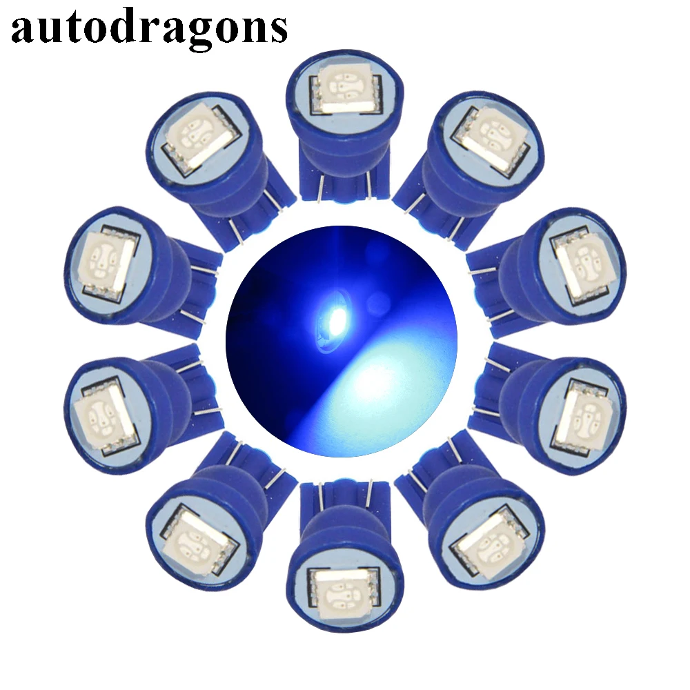 Autodragon 100 шт. T10 194 #555 светодиодные лампы для пинбола 6 3 В переменного тока без