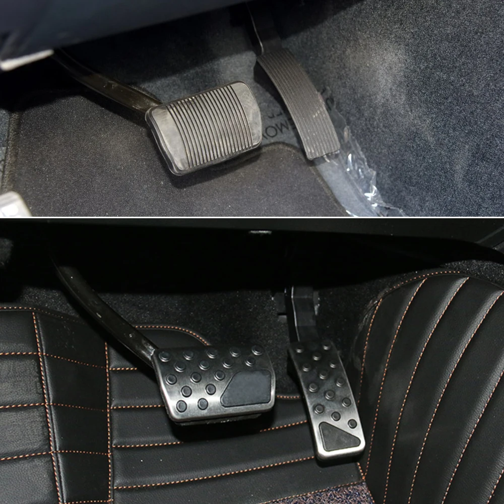 Автомобильный Стайлинг из нержавеющей стали автомобильный комплект для педали