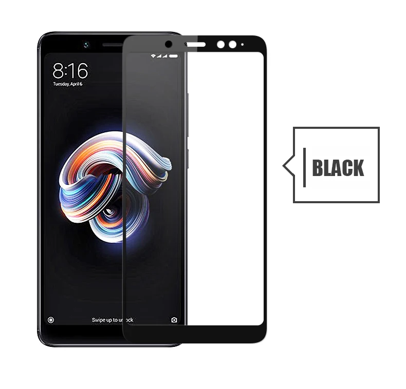 3D Curved xiomi redmi note5 Tempered Glass Full Screen Protector For Xiaomi Redmi Note 5 Pro glas Protective glass Black | Мобильные