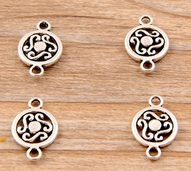 

Wholesale 60pcs Connector Charm Pendant 12x19mm NXET405