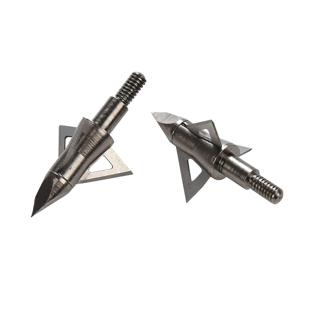 

12X Broadheads Arrow Head 100 125 Grain Archery Bow Hunting Beast Shooting Outdoor Free Shipping