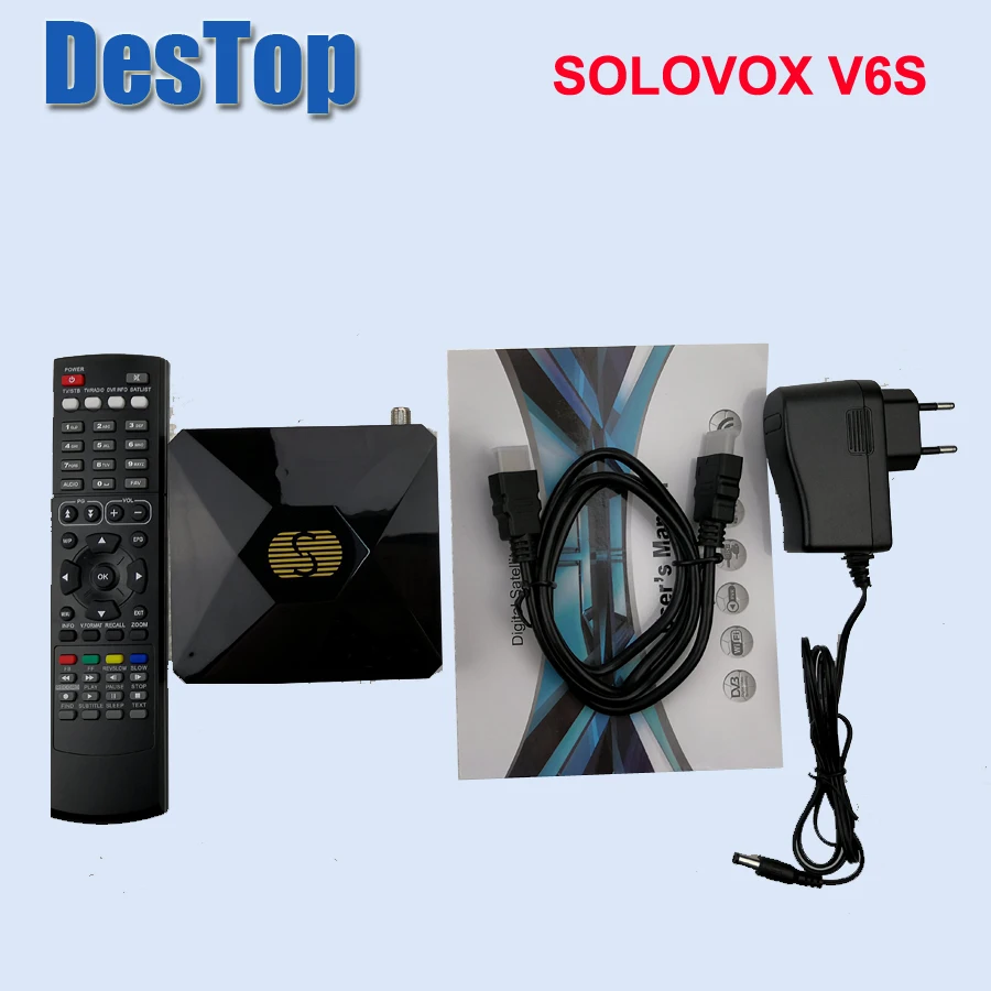 Solovox 5 шт. V6S DVB-S/S2 спутниковый ресивер Поддержка M3U Xtream Stalker, Mars tv Pro