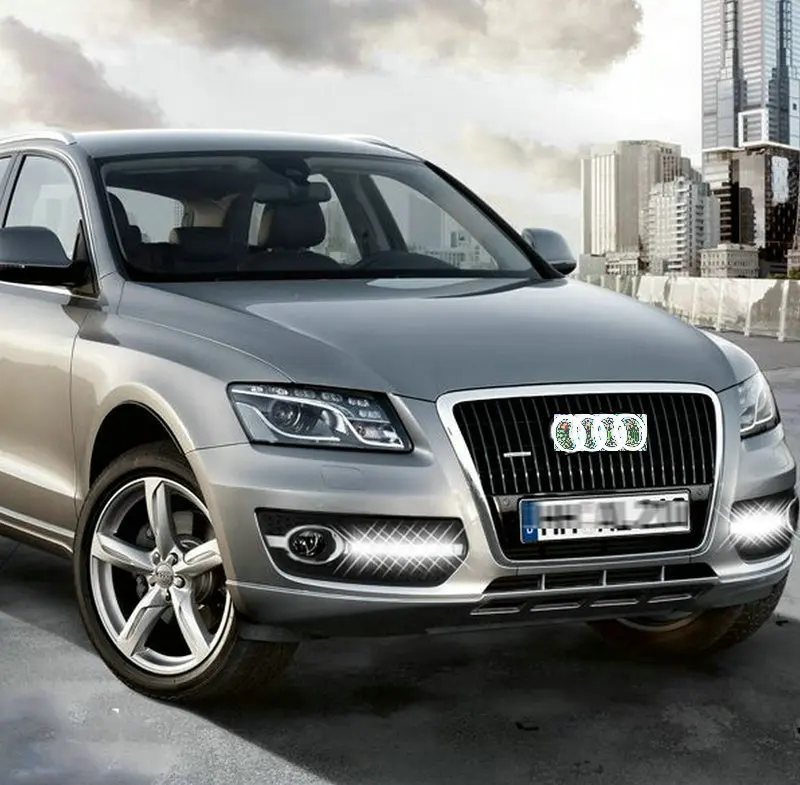1 комплект для Audi Q5 2010 2012 2013 Автомобильные дневные светодиодные DRL ходовые огни