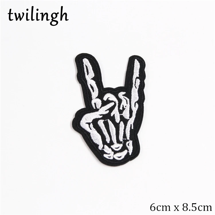 Twilingh 1 шт. музыкальный инструмент рок н ролл утюжок на вышитой одежде нашивки для