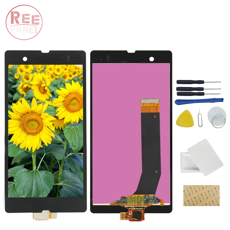 Reepanel Дисплей для SONY Xperia Z ЖК дисплей Сенсорный экран планшета с рамкой L36H C6603 C6602