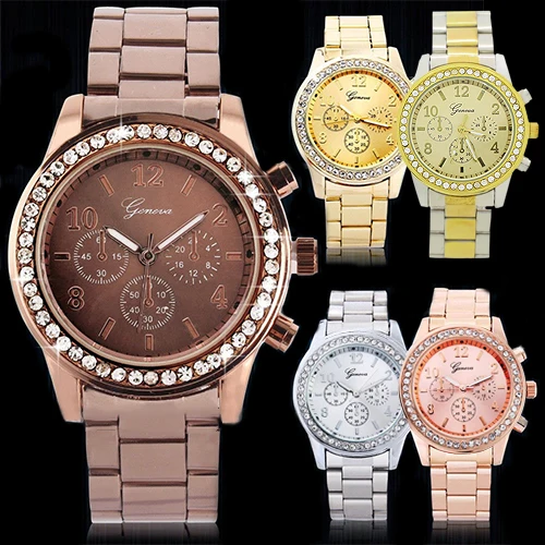 Часы женские кварцевые из нержавеющей стали с кристаллами|watch watch|watch wrist watchwatches