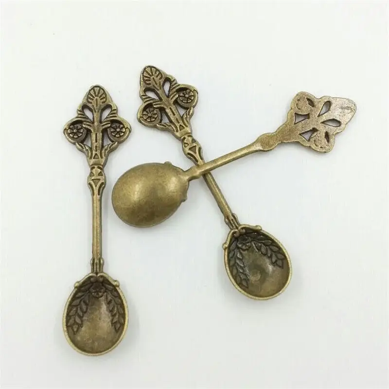 Старинная бронза серебро суп ковш Подвески Подвеска из сплава для творчества