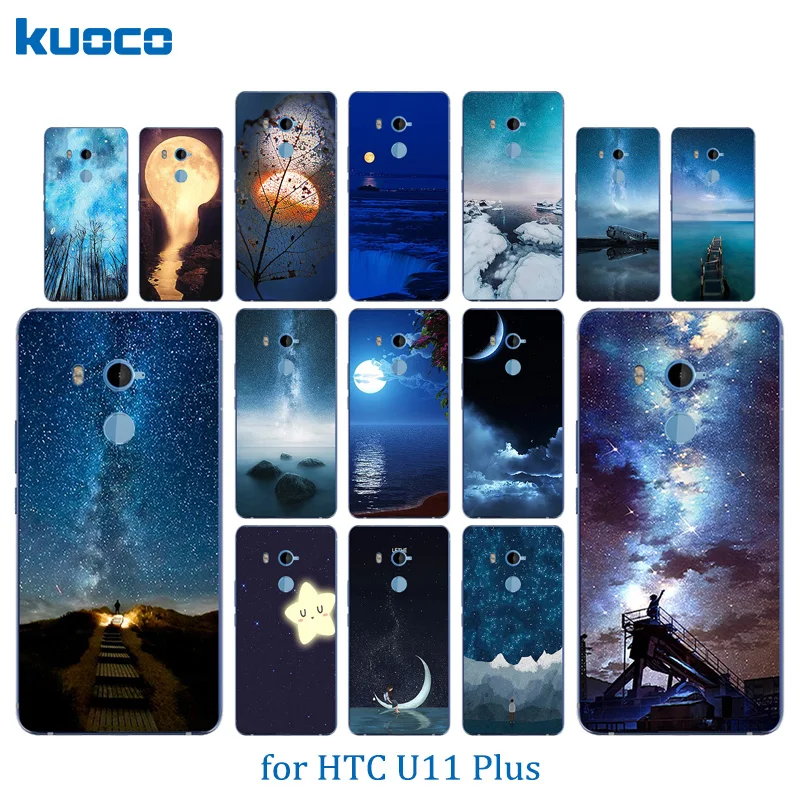 For HTC U 11 Plus Back Cover New Perfect Design Night Sky Pattern U11Plus 2Q4D200 Matte Full Protection Shell |