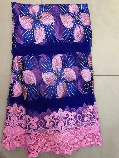 TS2985 new and high quality of African women Swiss voile gauze mesh lace dress Nigeria's 3 d network applique fabric | Дом и сад