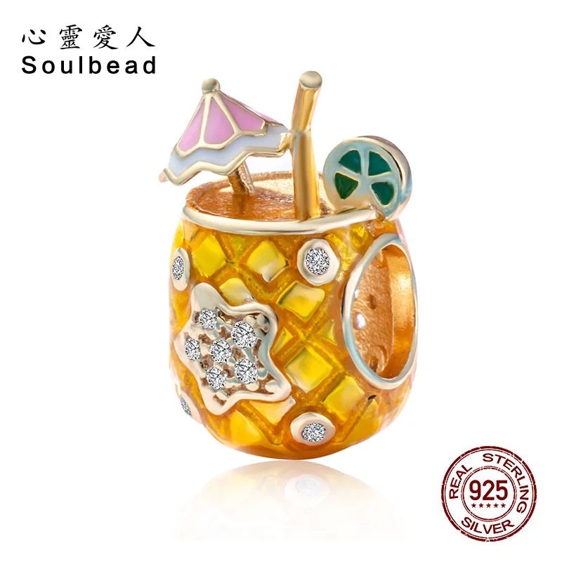 Бусины Soulbead тропическая фотосессия серебряные золотые эмалевые бусины подходят