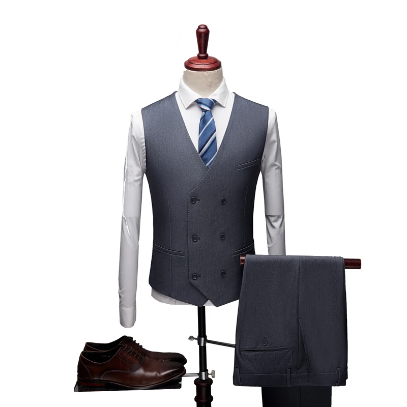 Мужские эксклюзивные костюмы для отдыха высококачественные однобортные деловые