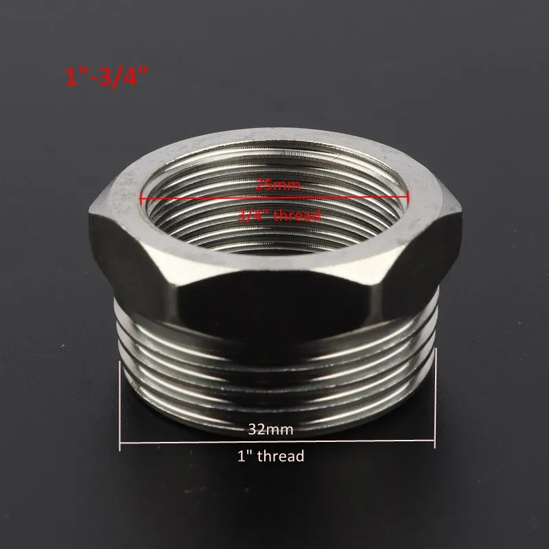 Резьба из нержавеющей стали 1/4 &quot3/8&quot 1/2 &quot3/4&quot 1 &quot Редукционный соединитель