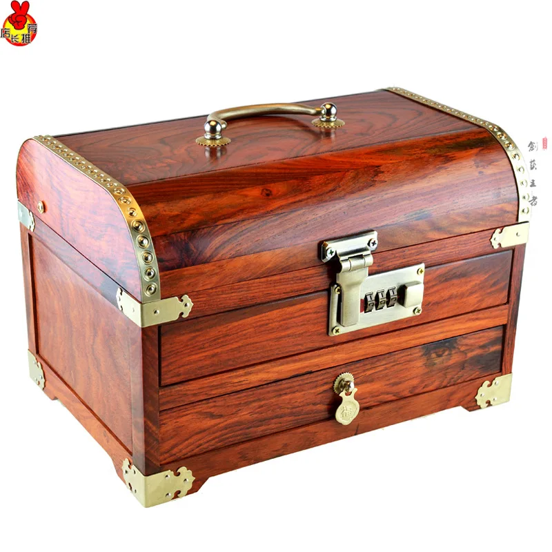 

Only in the password box Laos rosewood rosewood jewelry box thick tenon wood furniture ornaments gifts