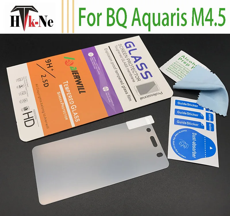 Новое Высокое Качество Закаленное Стекло Для BQ Aquaris M4.5 Aierwill Оригинальный 9 H 2.5D