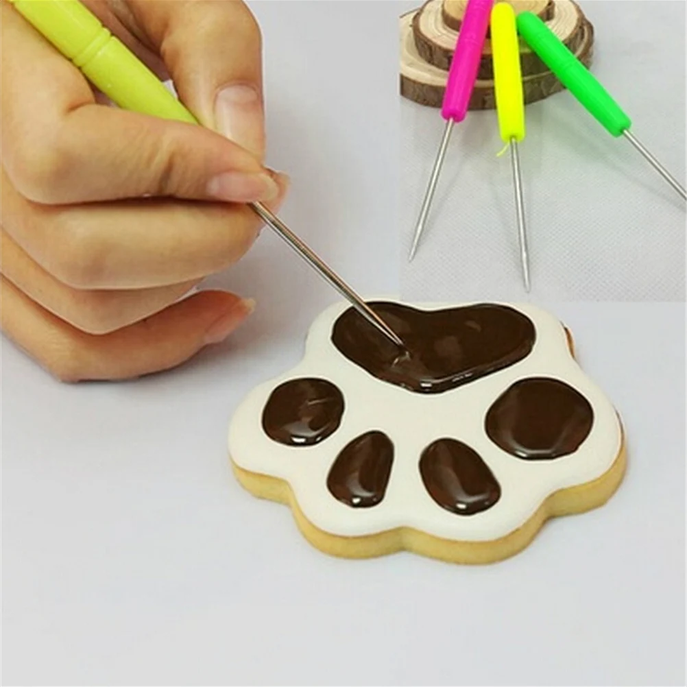 Sugarcraft Fondant Cake Cookie Decorating Carving Marking Patterns Scriber Bubble Pricker Needle Modelling Tool | Дом и сад