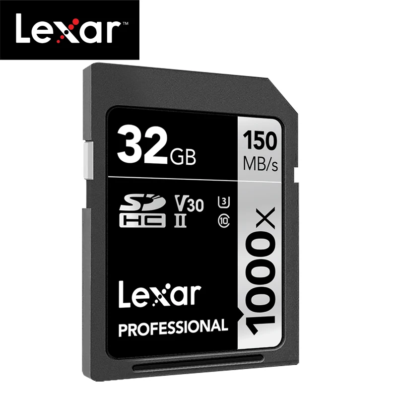 100% оригинальная sd-карта Lexar 1000x UHS-II U3 SDHC 32 Гб карта памяти Carte SD до 150 МБ/с./с класс 10