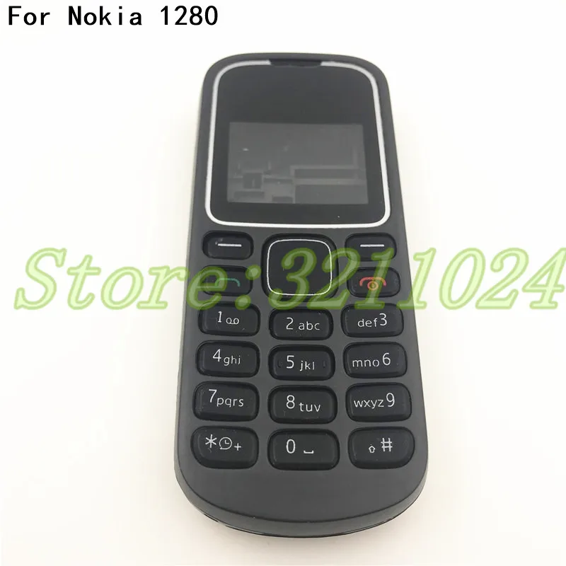 Для Nokia 1280 полный корпус мобильного телефона чехол с английской клавиатурой+ логотип