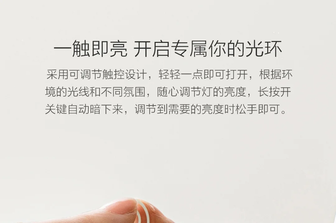 Xiaomi Mijia, интеллектуальное портативное зеркало для макияжа, настольное, светодиодное, складное, световое зеркало, для общежития, настольное, adjustable