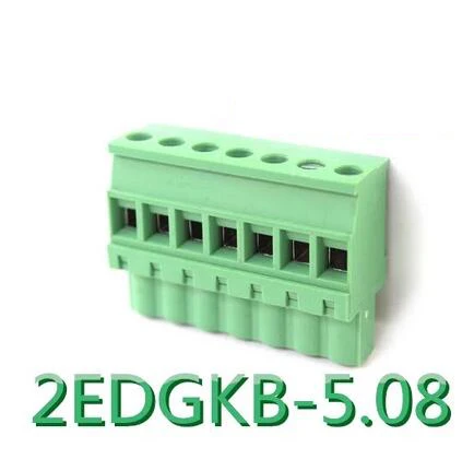 10 шт./лот 2EDGKB 2edgkb 5. 08 7P подключаемый клеммный блок 5 мм PCB концевой соединитель