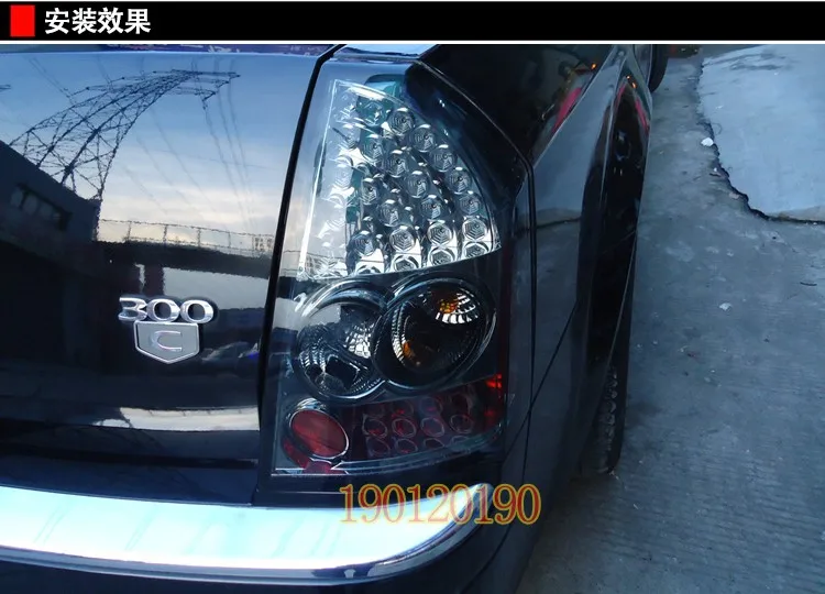 Автомобильный стильный задний фонарь для Chrysler 300C 2005-2009 задние фонари, задние фонари, светодиодный задний фонарь, светодиодный DRL+ тормоз+ Парк+ сигнальный стоп-сигнал