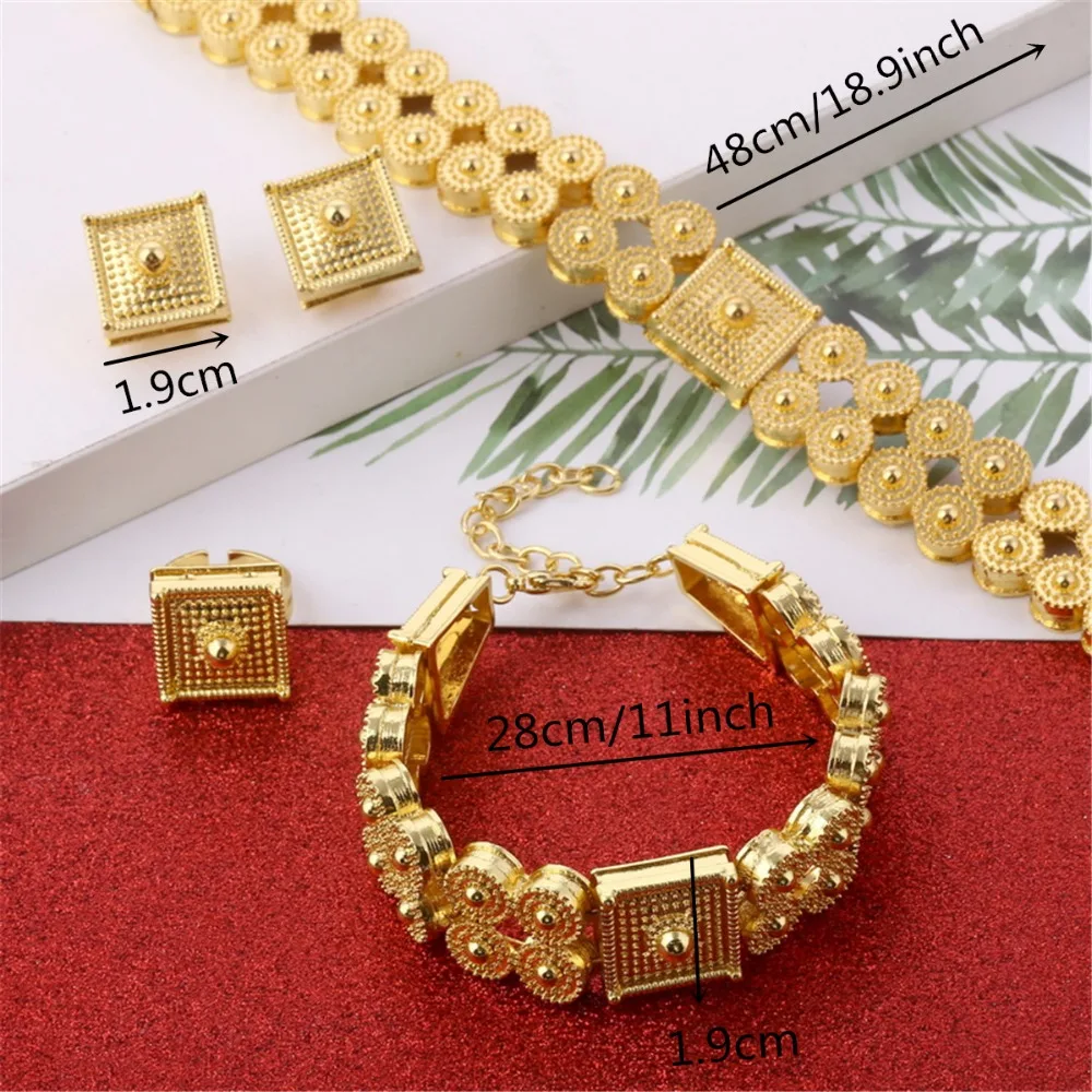 Женский комплект украшений из колье браслета и сережек в африканском стиле