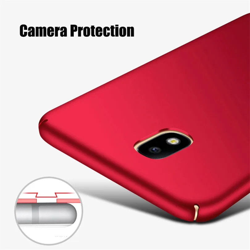 360 Full Protection Matte Hard Case For Samsung Galaxy J5 2017 Back Cover Housing EU J530F J7 Pro Phone Cases | Мобильные телефоны