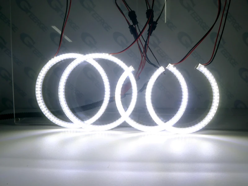 Для Baijah Tulos уаз патриот отлично Ультра яркое освещение smd led Ангельские глазки Halo Кольцо комплект DRL