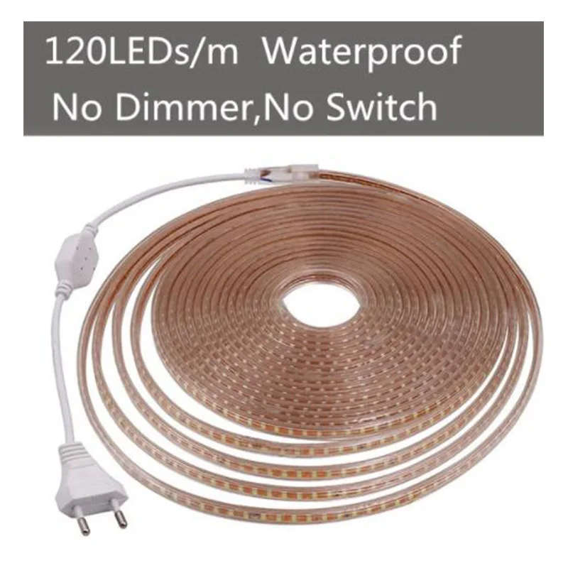 Светодиодные лампы с штепсельной вилкой европейского стандарта 1 м 2 5 220 В SMD 2835