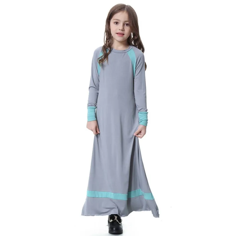 Платье для маленьких девочек мусульманская одежда 4 цвета модное платье малышей