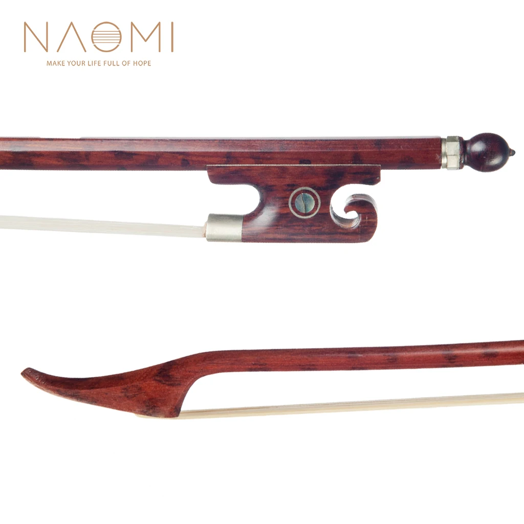 Наоми Виола Лук Snakewood лук для 15 ''16'' viola Snakewood Лягушка баланс хорошо скрипка семья Запчасти и аксессуары