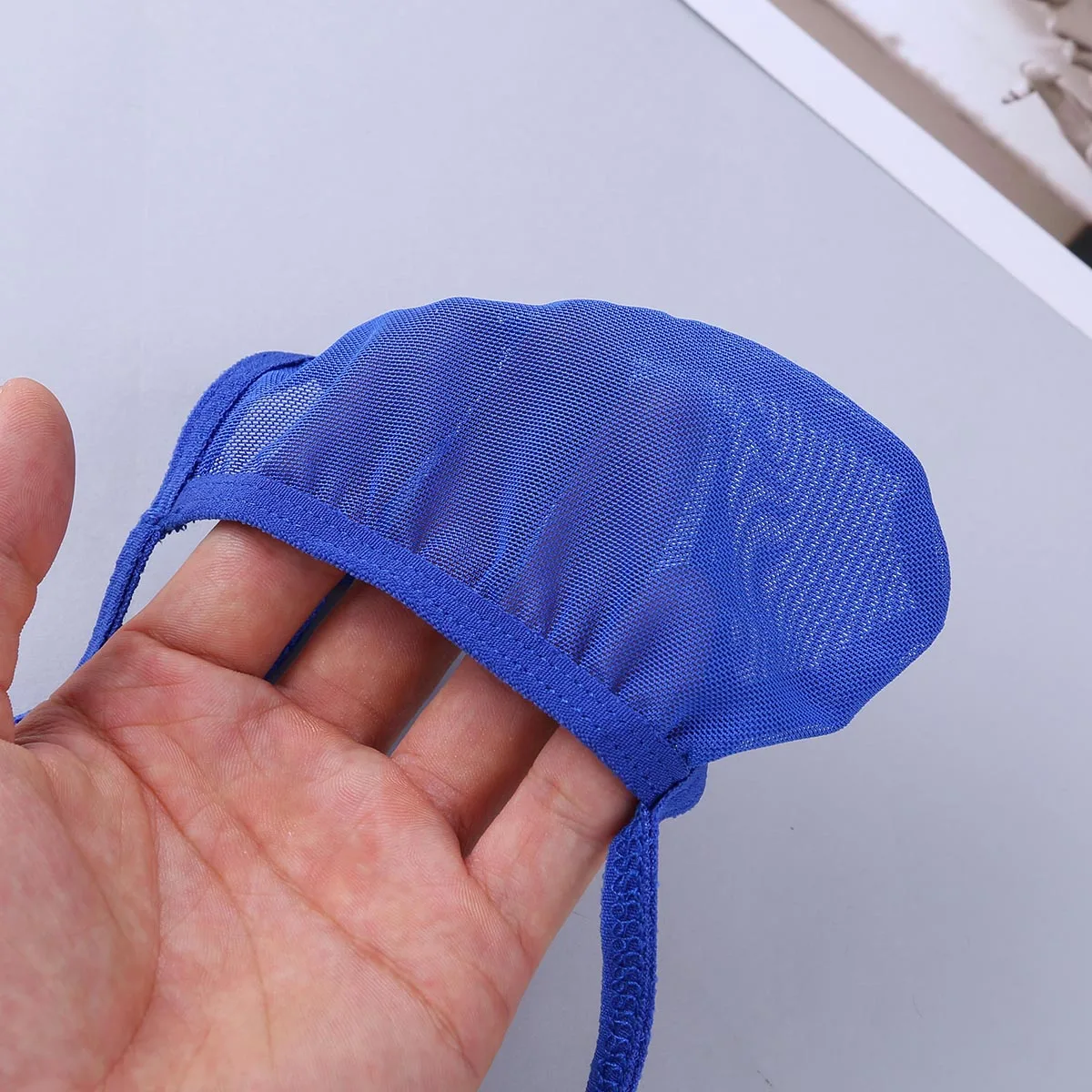 Сексуальное мужское нижнее белье TiaoBug прозрачные сетчатые трусы с мешочком