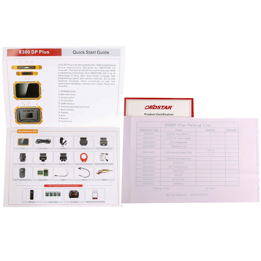 Новый программатор OBDSTAR X300 DP PLUS A & C для автомобильных ключей с иммобилайзером +