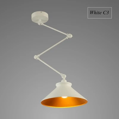 White C3 Скандинавские DIY подвесные светильники, складные железные лампы, подвесной светильник для спальни, кабинета, бара, ресторана, креативные регулируемые светильники - Цвет корпуса: White C3