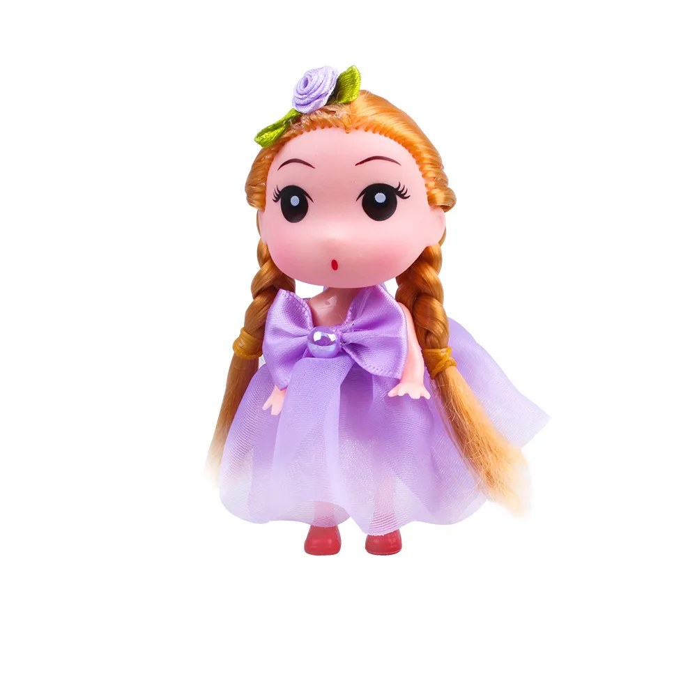 Новинка 2019 корейская версия Мини Милая Модная Кукла Брелок двойной конский хвост